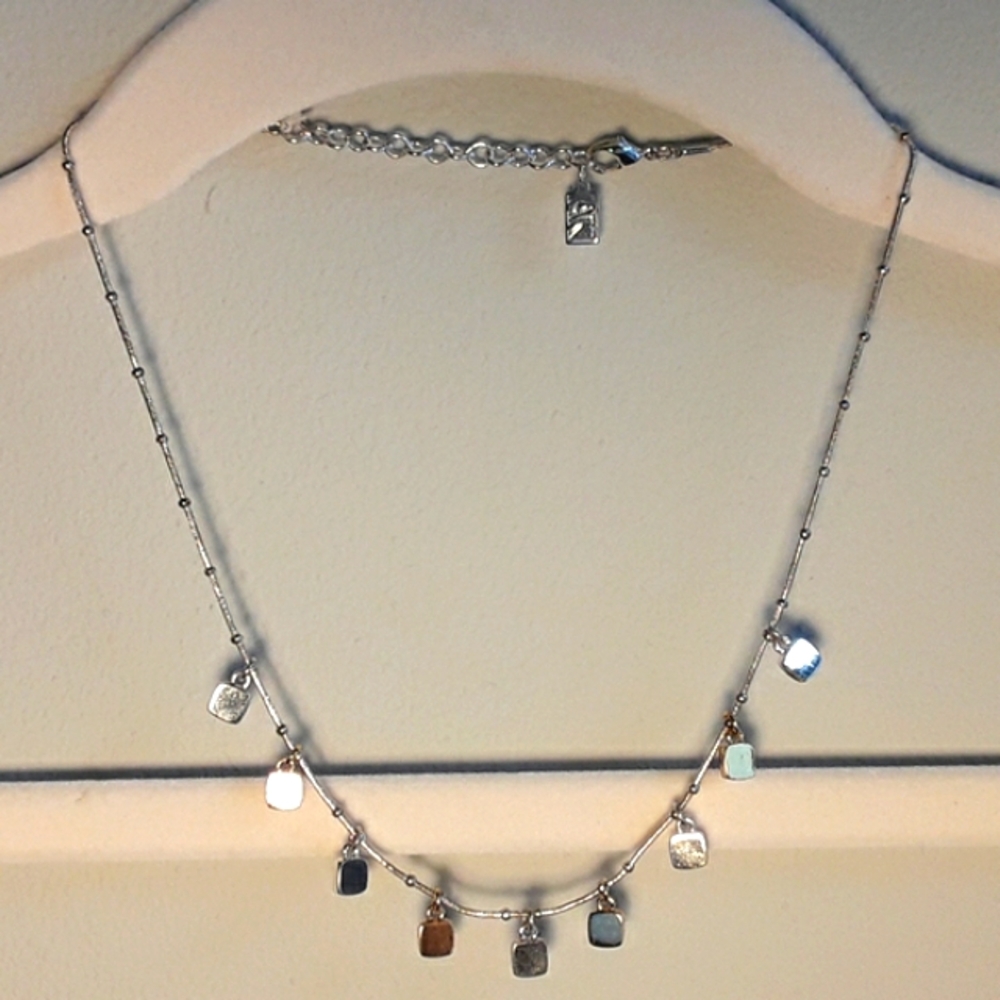 💚2/$25💚 Anne Klein Silver And Gold Charm Necklace Women's Jewelry